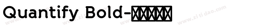 Quantify Bold字体转换